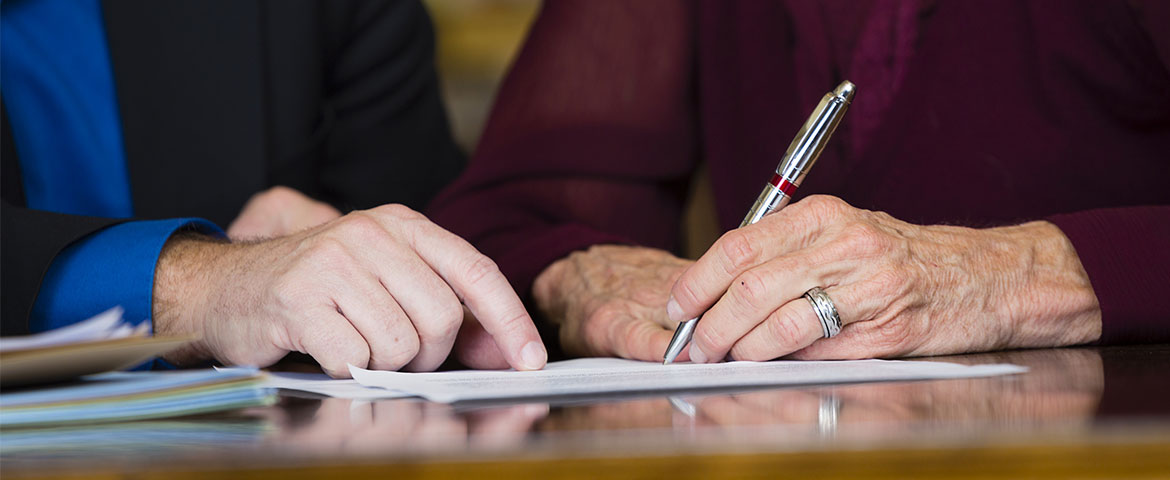 Signature d'un contrat