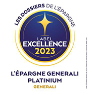 Label excellence L'Epargne Generali Platinium 2023