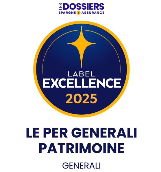 Label Excellence 2025 Le PER Generali Patrimoine