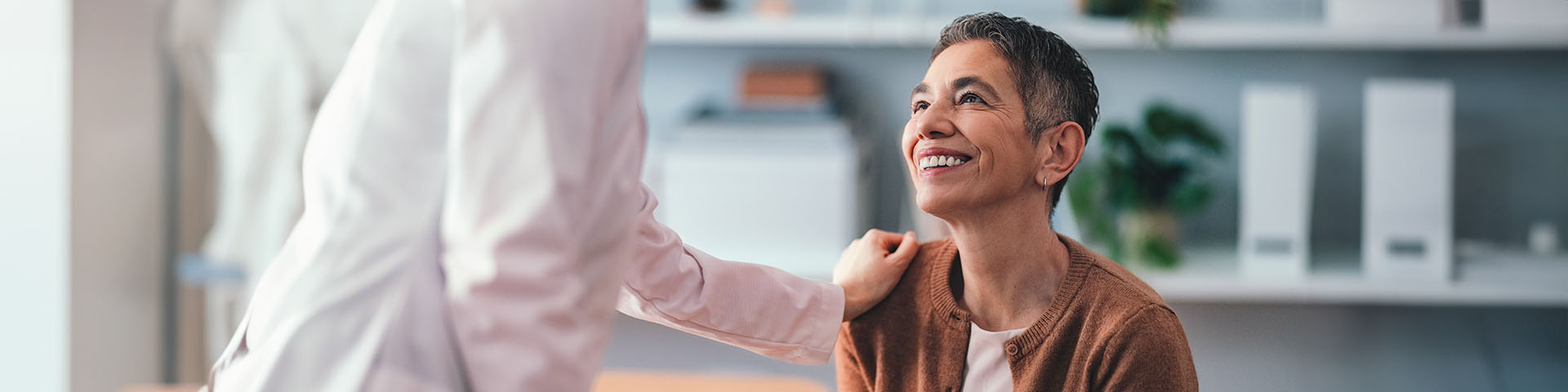 Une femme et son médecin
